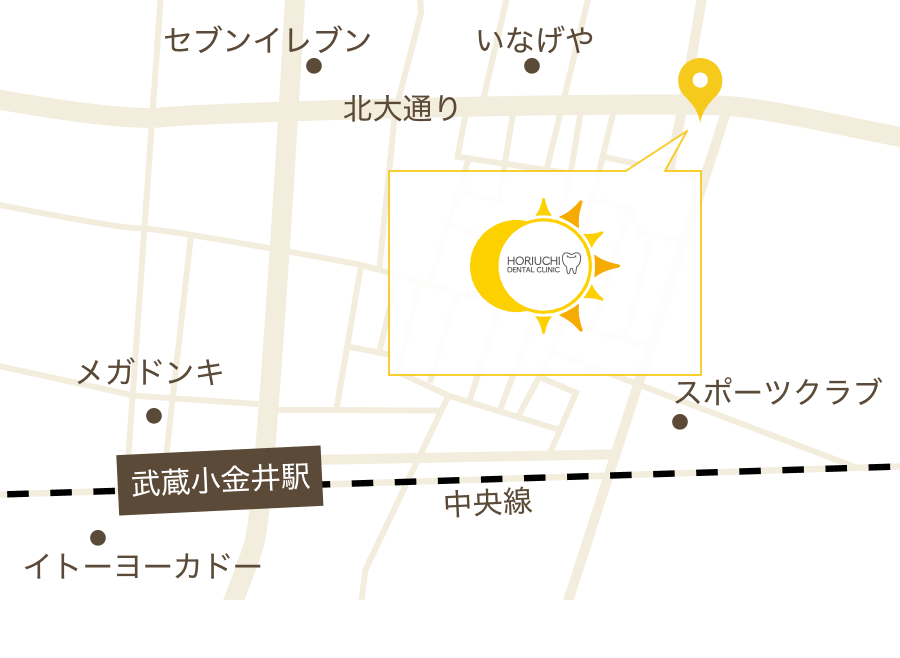 武蔵小金井エリアの通いやすい歯医者